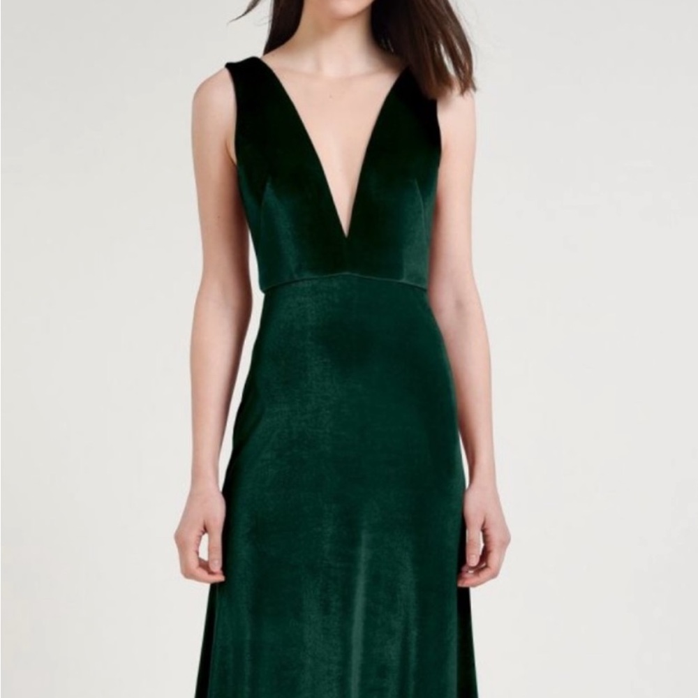 Jenny Yoo Bridesmaid dress Logan in Emerald